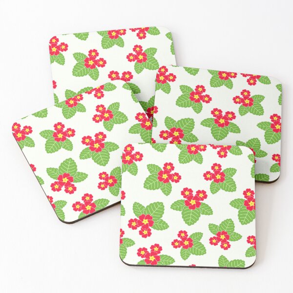 Item preview, February 4th Birth Flower Red Primrose Pattern designed and sold by birthflower.