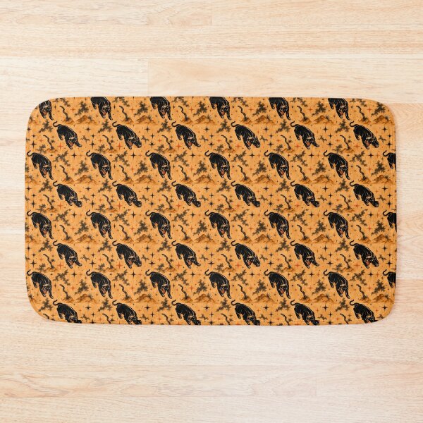 Item preview, Atomic Black Panther Mid Century Desert Seamless Pattern Design designed and sold by Retroaugogo.