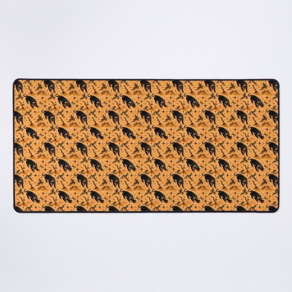 Item preview, Atomic Black Panther Mid Century Desert Seamless Pattern Design designed and sold by Retroaugogo.