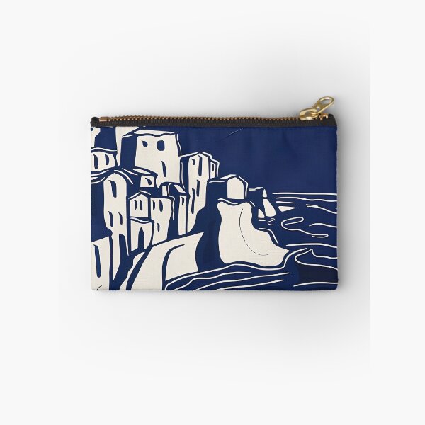 Item preview, Cinque Terre, Italy - Blue Abstract Art designed and sold by shadow-bloom.