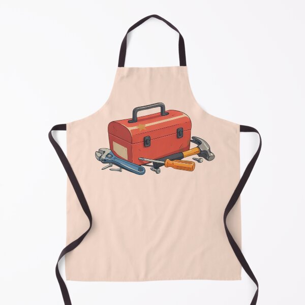 Item preview, Tradie Toolbox Illustration | Tools, Tape Measure & Work Gear | Builder, Carpenter & Handyman Gift designed and sold by MarJul.
