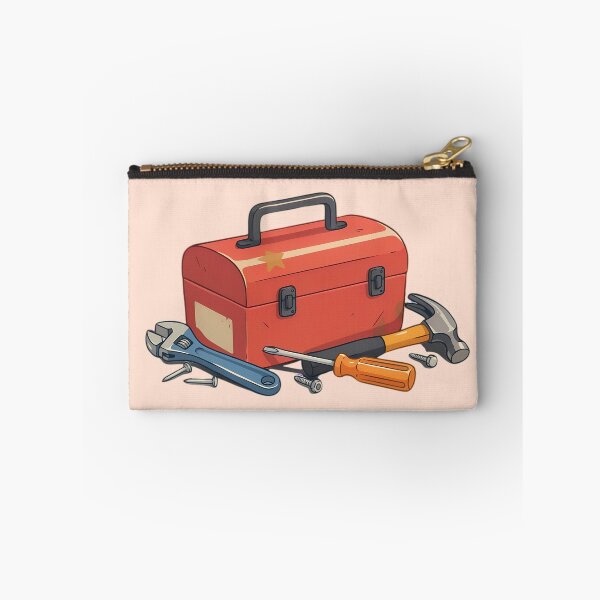 Item preview, Tradie Toolbox Illustration | Tools, Tape Measure & Work Gear | Builder, Carpenter & Handyman Gift designed and sold by MarJul.