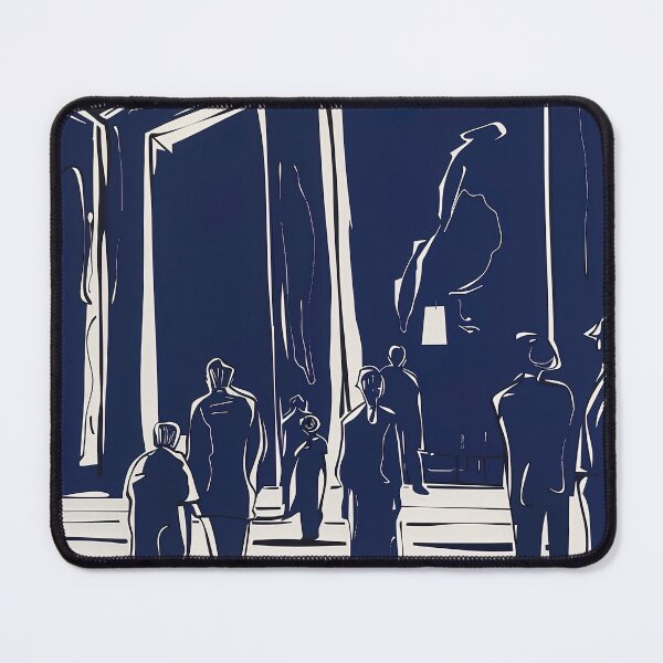 Item preview, City Hall - Blue Abstract Art designed and sold by shadow-bloom.