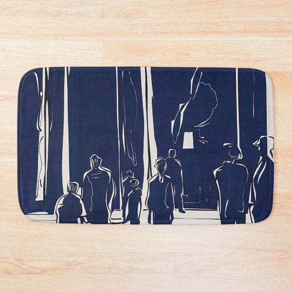 Item preview, City Hall - Blue Abstract Art designed and sold by shadow-bloom.