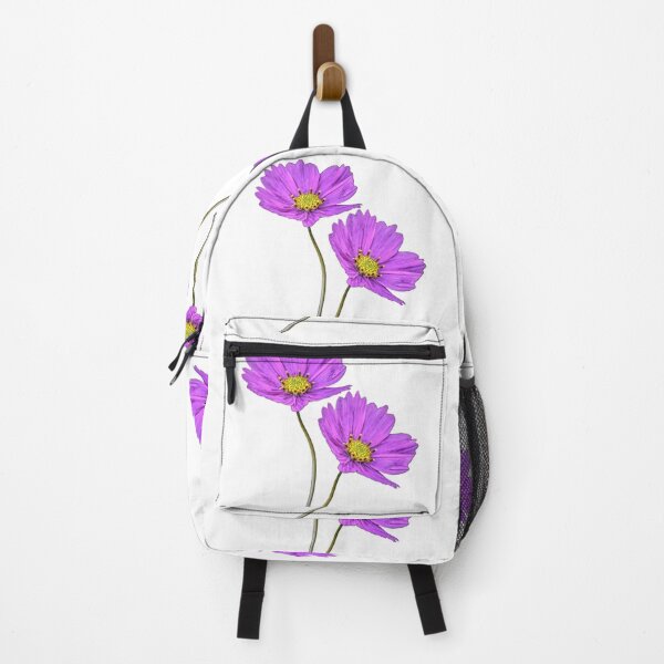 Item preview, Garden Two Purple Flowers Cosmos designed and sold by StylishDecor.
