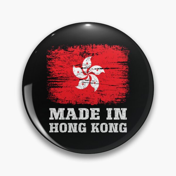 Item preview, Retro Made In Hong Kong Flag Distressed Style designed and sold by Dmetalx Art Apparel.