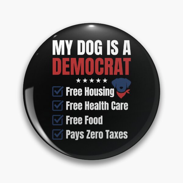 Item preview, My Dog Is A Democrat Funny Political Humor Dog Owner designed and sold by SofenArt.