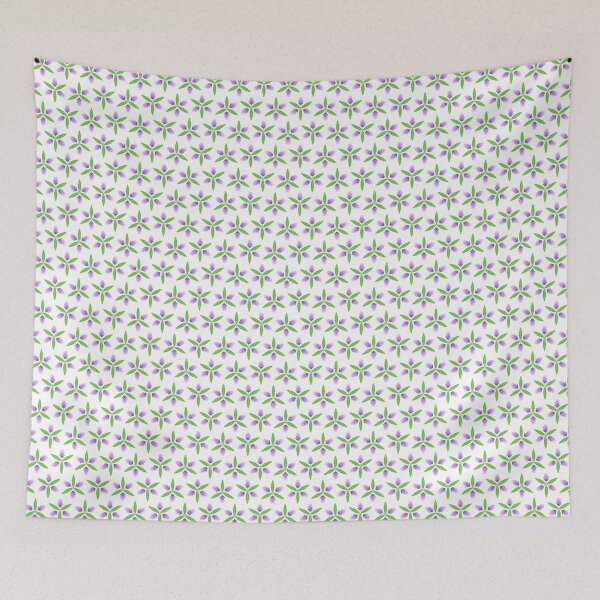 Item preview, February 12th Birth Flower Justicia procumbens Pattern designed and sold by birthflower.
