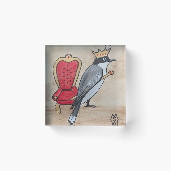 Item preview, Kingbird at the throne cartoon  designed and sold by Matt Starr Fine Art .