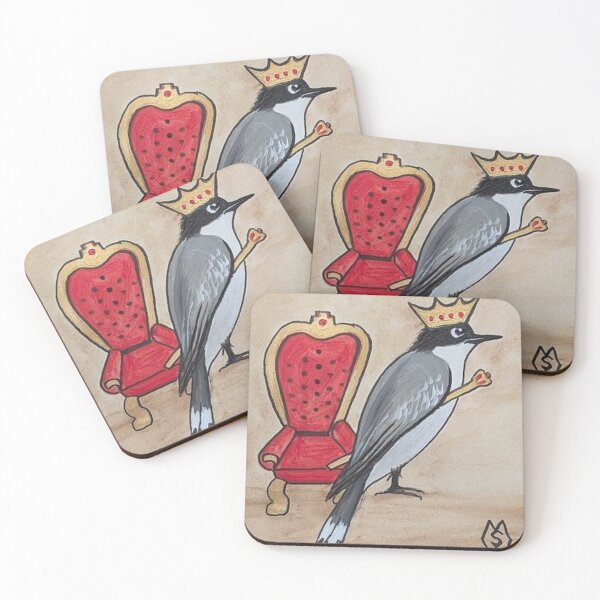 Item preview, Kingbird at the throne cartoon  designed and sold by Matt Starr Fine Art .