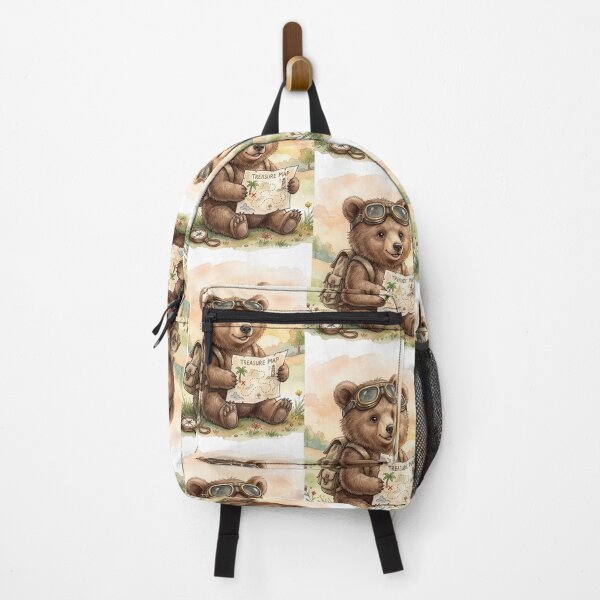 Item preview, The Little Adventurer Bear: Watercolor Aviator Art designed and sold by jo-e-basta.