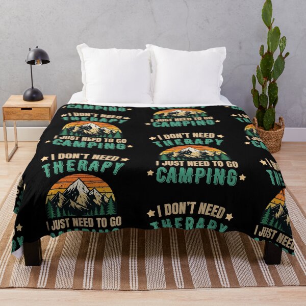 Item preview, I Don’t Need Therapy I Just Need Camping Funny Camping T-Shirt designed and sold by BrokenLabel.