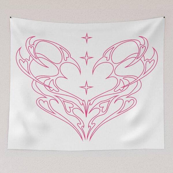Item preview, Y2K magic heart, pink heart figurine designed and sold by Tribalgothss.