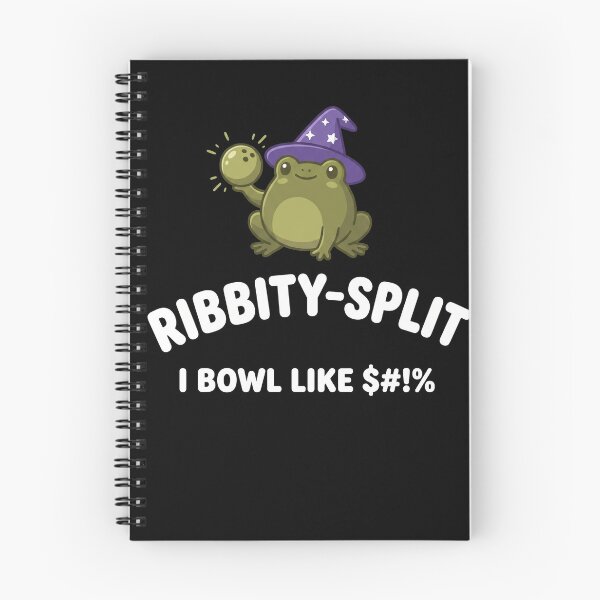 Item preview, Ribbity-Split I Bowl Like $#!% Funny Frog Wizard Bowling Bowler designed and sold by SofenArt.