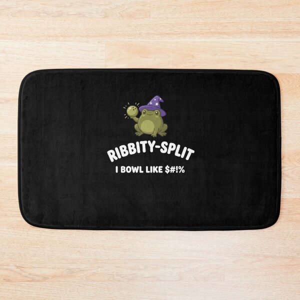 Item preview, Ribbity-Split I Bowl Like $#!% Funny Frog Wizard Bowling Bowler designed and sold by SofenArt.