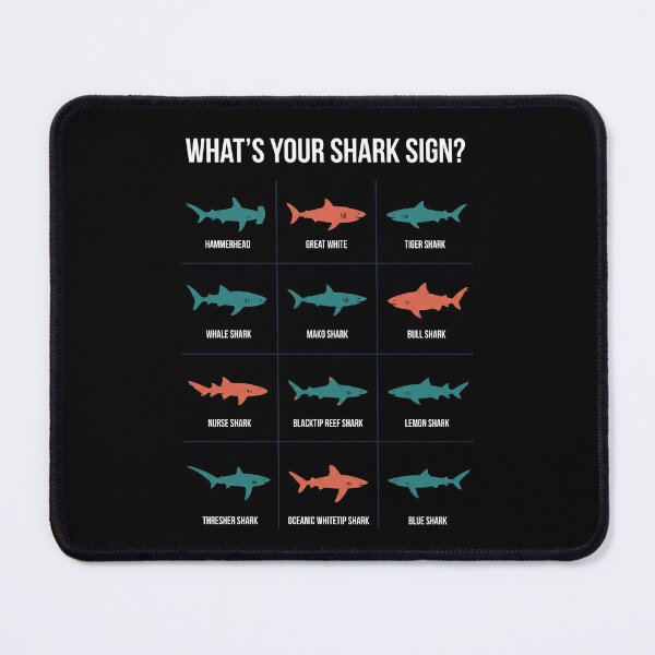 Item preview, What's Your Shark Sign? Shark Lover Ocean Marine Life Personality designed and sold by SofenArt.