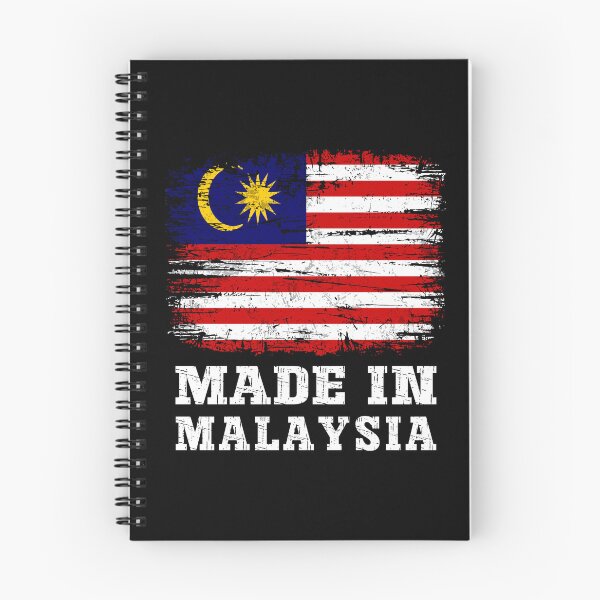 Item preview, Retro Made In Malaysia Flag Distressed Style designed and sold by Dmetalx Art Apparel.