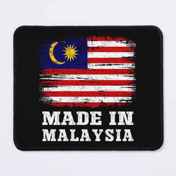 Item preview, Retro Made In Malaysia Flag Distressed Style designed and sold by Dmetalx Art Apparel.