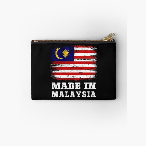 Item preview, Retro Made In Malaysia Flag Distressed Style designed and sold by Dmetalx Art Apparel.