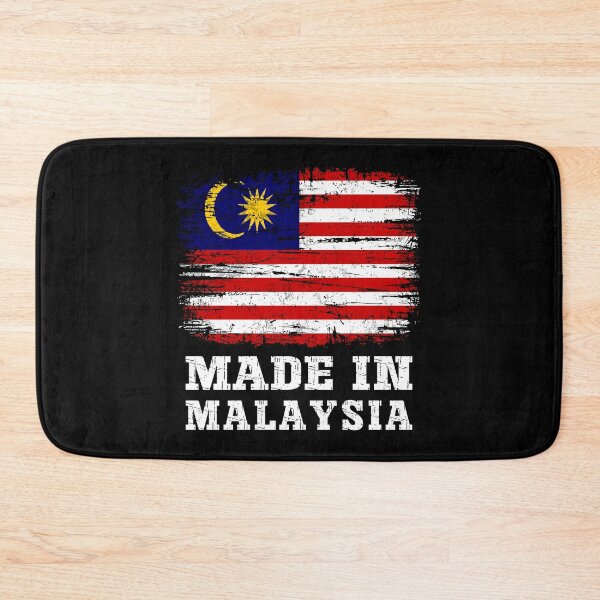 Item preview, Retro Made In Malaysia Flag Distressed Style designed and sold by Dmetalx Art Apparel.