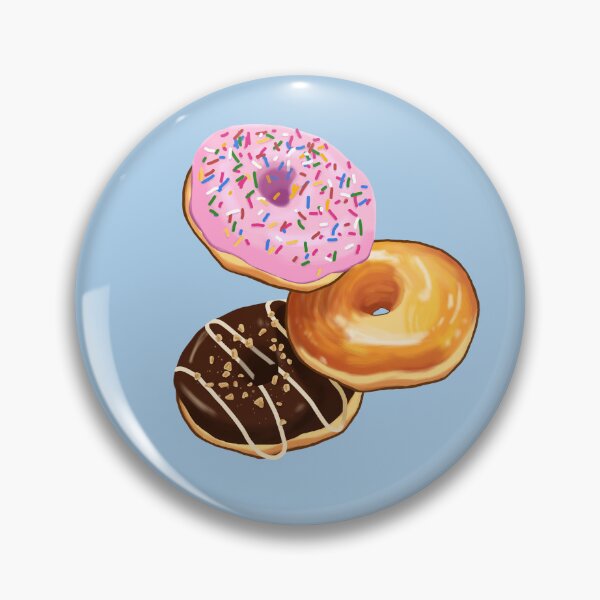 Item preview, Pink and chocolate donut with colorful sprinkles   designed and sold by Juntixfae.