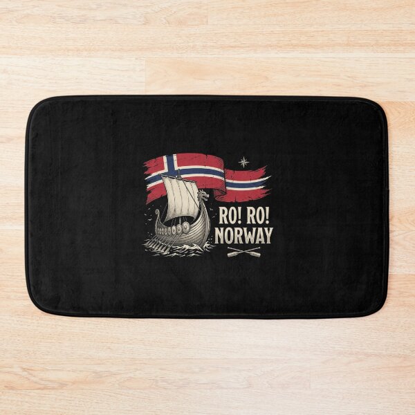 Item preview, Ro! Ro! Norway Viking Longship Norwegian Heritage Flag designed and sold by SofenArt.