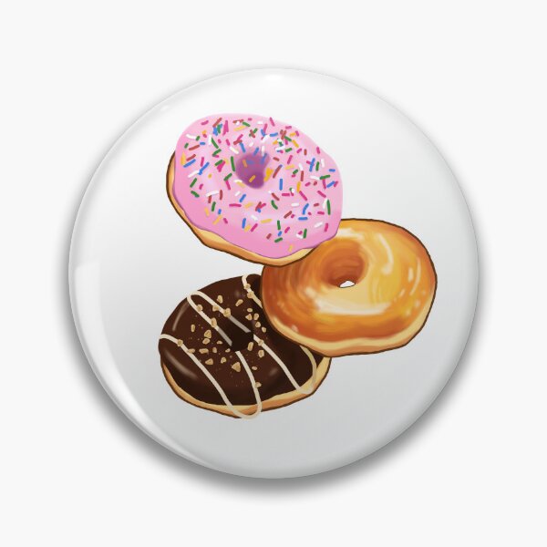 Item preview, Pink and chocolate donut with colorful sprinkles   designed and sold by Juntixfae.