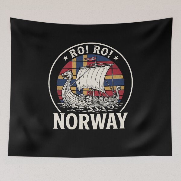 Item preview, Ro! Ro! Norway Viking Heritage Scandinavian Travel designed and sold by SofenArt.