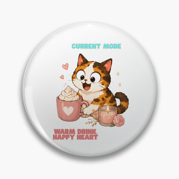 Item preview, Cozy Cute Calico Cat Coffee Illustration - Current mode designed and sold by Lunexa-Lab.
