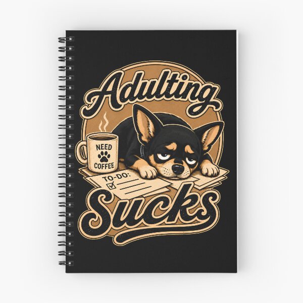 Item preview, Adulting Sucks - Chihuahua designed and sold by SomethingNiceHI.