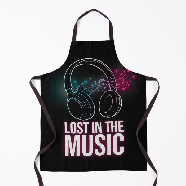 Item preview, Lost In The Music – Headphones City Night Music Design designed and sold by Midnight Veil Designs.