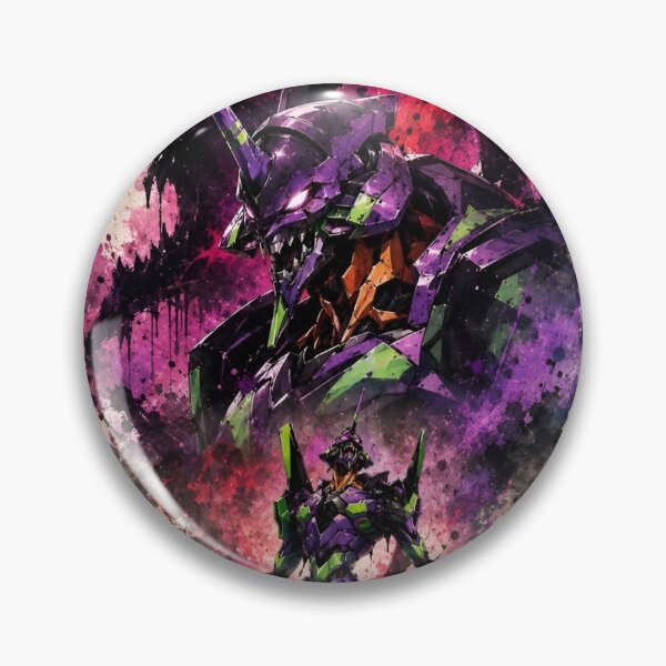 Item preview, Neon Genesis Evangelion EVA Unit-01 Poster | Evangelion Unit 01 Mecha Anime Wall Art | Cyberpunk Giant Robot Print designed and sold by Dyan4.