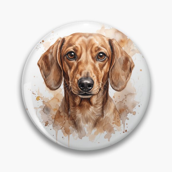 Item preview, Dachshund Watercolor Portrait – Cute Wiener Dog Art designed and sold by jgoteiner.