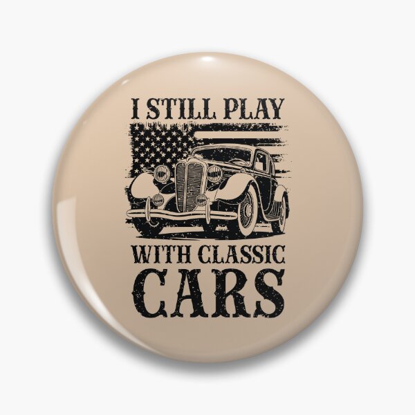 Item preview, I Still Play With Classic Cars Funny Patriotic American Flag designed and sold by Dmetalx Art Apparel.