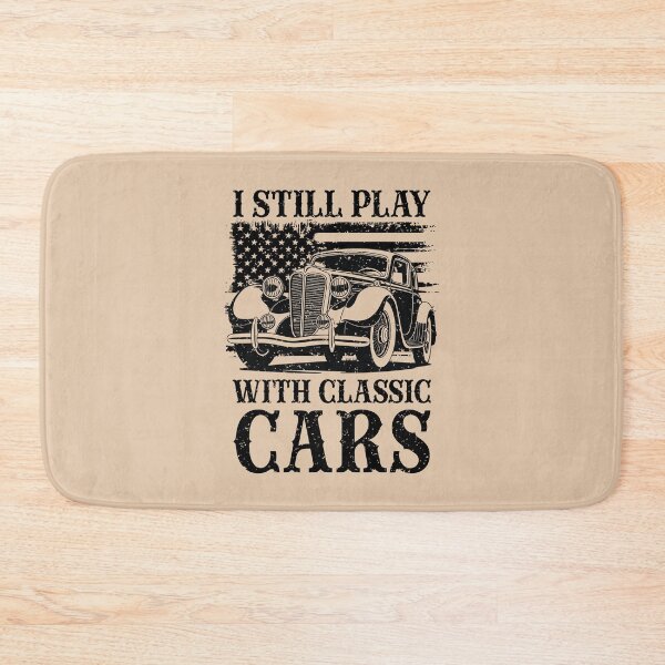 Item preview, I Still Play With Classic Cars Funny Patriotic American Flag designed and sold by Dmetalx Art Apparel.