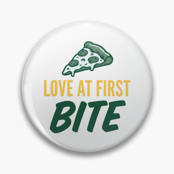 Item preview, Love At First Bite Funny Pizza Foodie Slice Humor designed and sold by Amir Faysal.