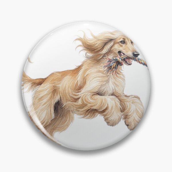 Item preview, Watercolor Afghan Hound playing designed and sold by TheMagicIcon.