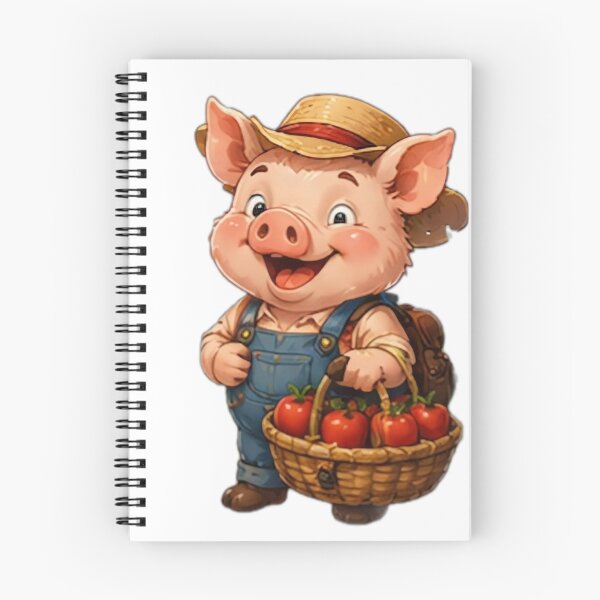 Item preview, Happy Farm Pig designed and sold by DailyDoodlesBySumbul.