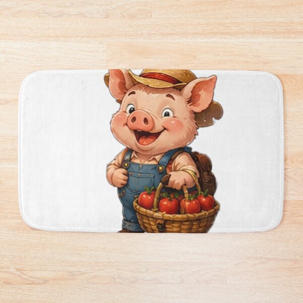 Item preview, Happy Farm Pig designed and sold by DailyDoodlesBySumbul.