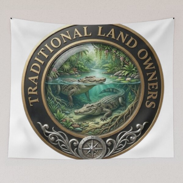 Item preview, Crocodiles - Traditional Land Owners designed and sold by Kirrindy Designs.