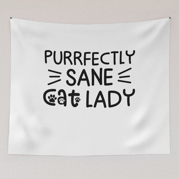 Item preview, Purrfectly Sane Cat Lady - Cat Mom designed and sold by gunaone-design.