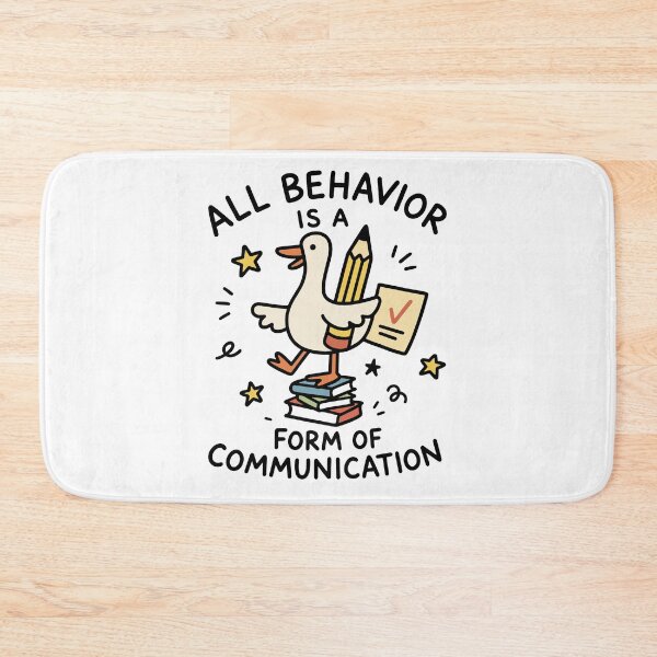 Item preview, All Behavior Is A Form Of Communication - Funny Teacher Goose Meme designed and sold by gunaone-design.
