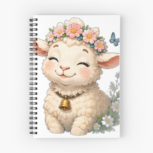 Item preview, Cute Floral Lamb Sticker designed and sold by DailyDoodlesBySumbul.