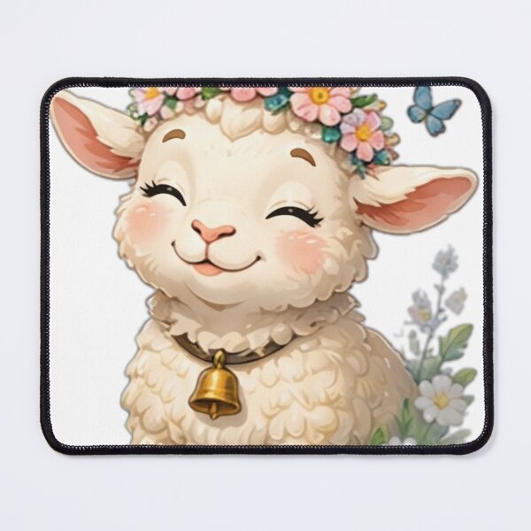 Item preview, Cute Floral Lamb Sticker designed and sold by DailyDoodlesBySumbul.