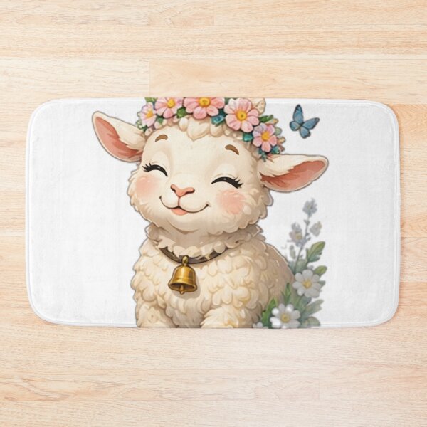 Item preview, Cute Floral Lamb Sticker designed and sold by DailyDoodlesBySumbul.