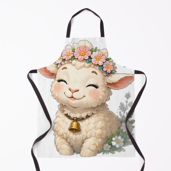 Item preview, Cute Floral Lamb Sticker designed and sold by DailyDoodlesBySumbul.