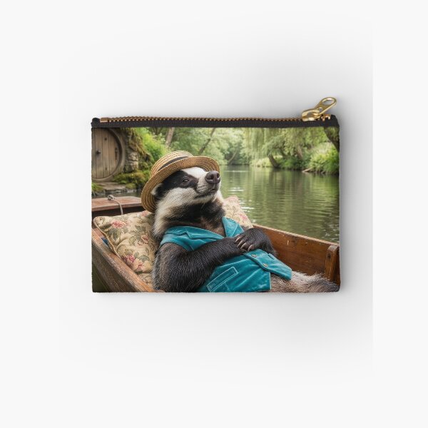 Item preview, Badger Spends Leisurely Day on the River designed and sold by Tridentulus.
