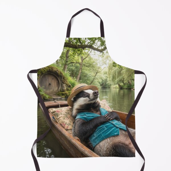 Item preview, Badger Spends Leisurely Day on the River designed and sold by Tridentulus.