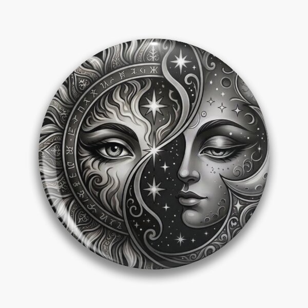 Item preview, Celestial Sun and Moon Harmony | Mystical Cosmic Face designed and sold by MysticVargas.