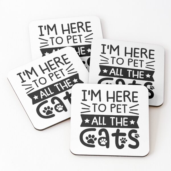 Item preview, I'm Here To Pet All The Cats designed and sold by gunaone-design.